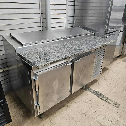 [USED] Kairak KRP-65S 66" Refrigerated Pizza Prep Table w/ Granite Countertop