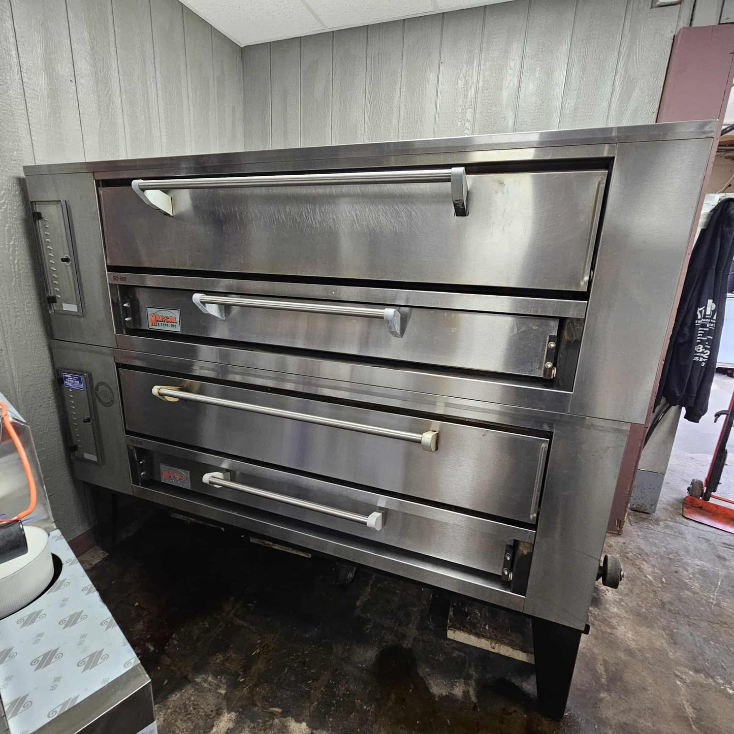 [USED] Marsal SD660 Natural Gas Double Stacked Pizza Deck Ovens