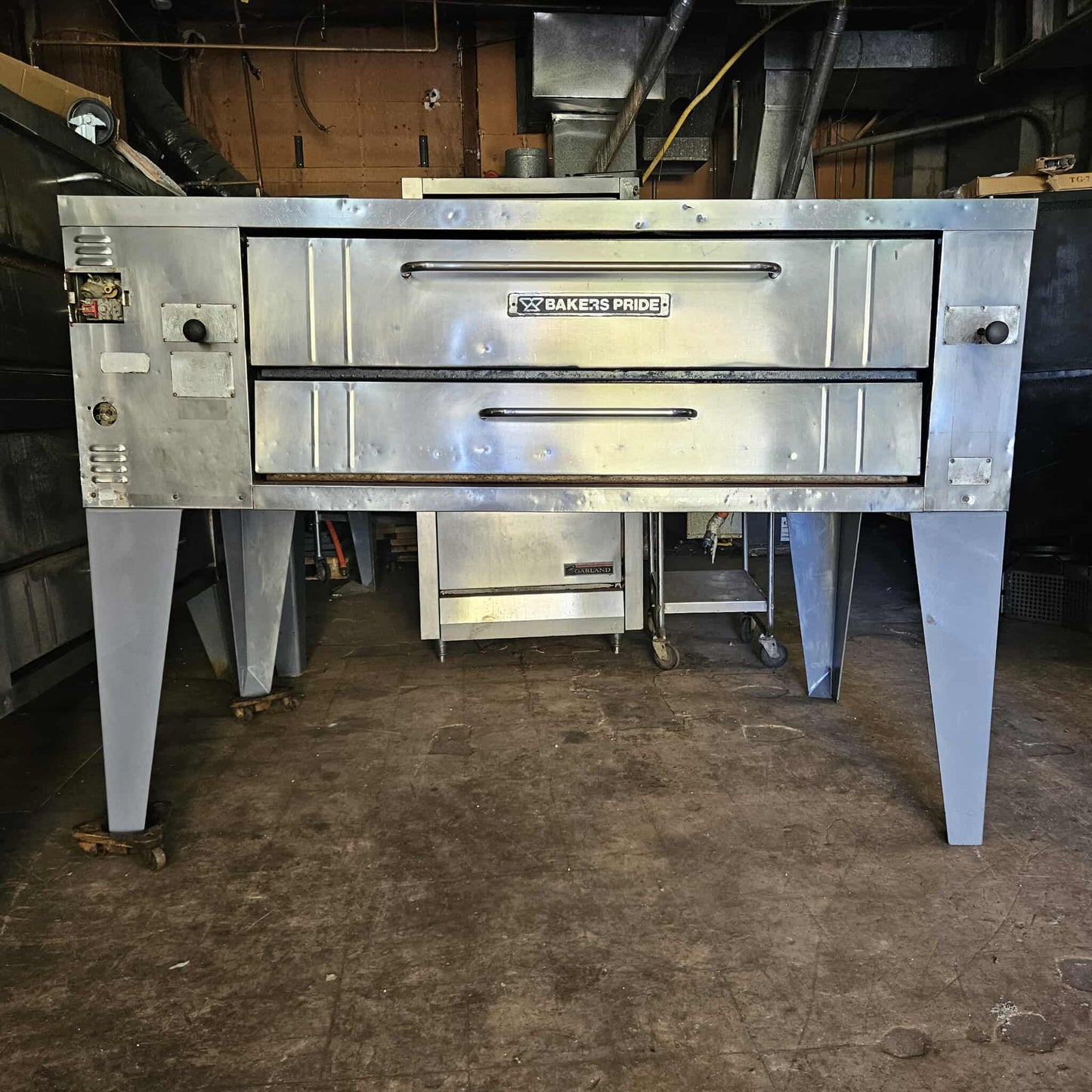 [USED] Bakers Pride Y-600 Natural Gas Single Pizza Deck Oven