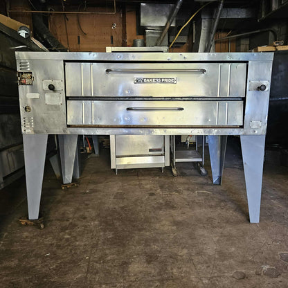 [USED] Bakers Pride Y-600 Natural Gas Single Pizza Deck Oven