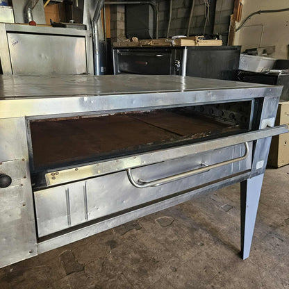 [USED] Bakers Pride Y-600 Natural Gas Single Pizza Deck Oven
