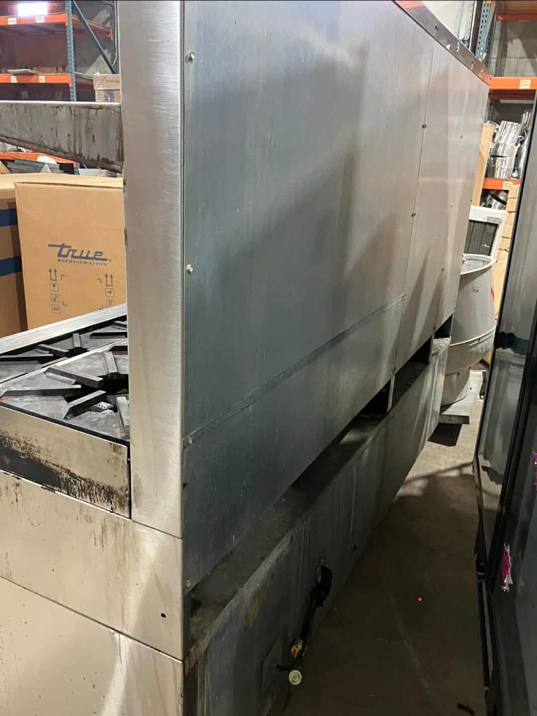 [USED] Jade Range 84" 8 Burner Step Up Range & 24" Griddle w/ Remote Refrigerated Chef Base