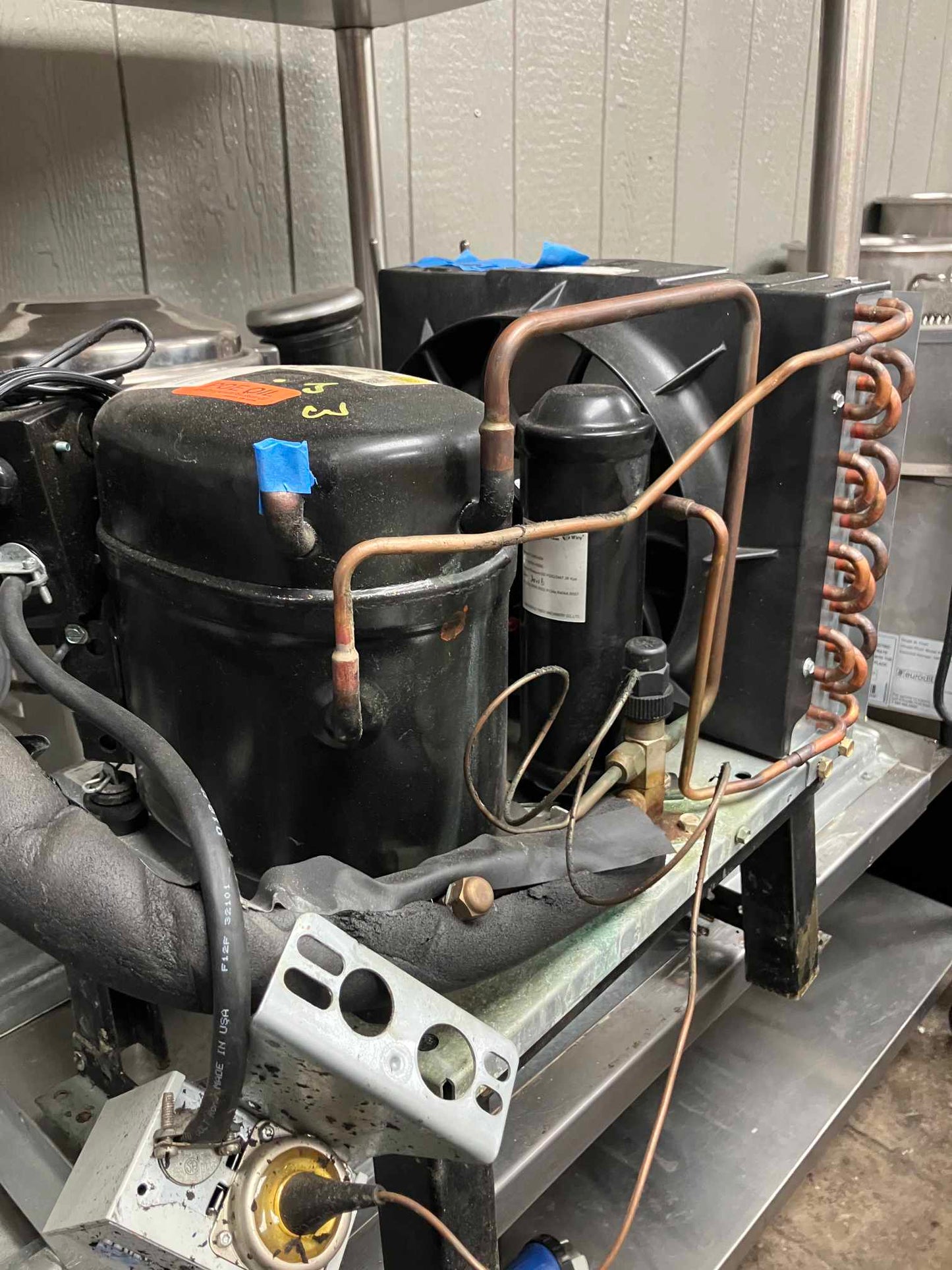 [USED] Jade Range 84" 8 Burner Step Up Range & 24" Griddle w/ Remote Refrigerated Chef Base