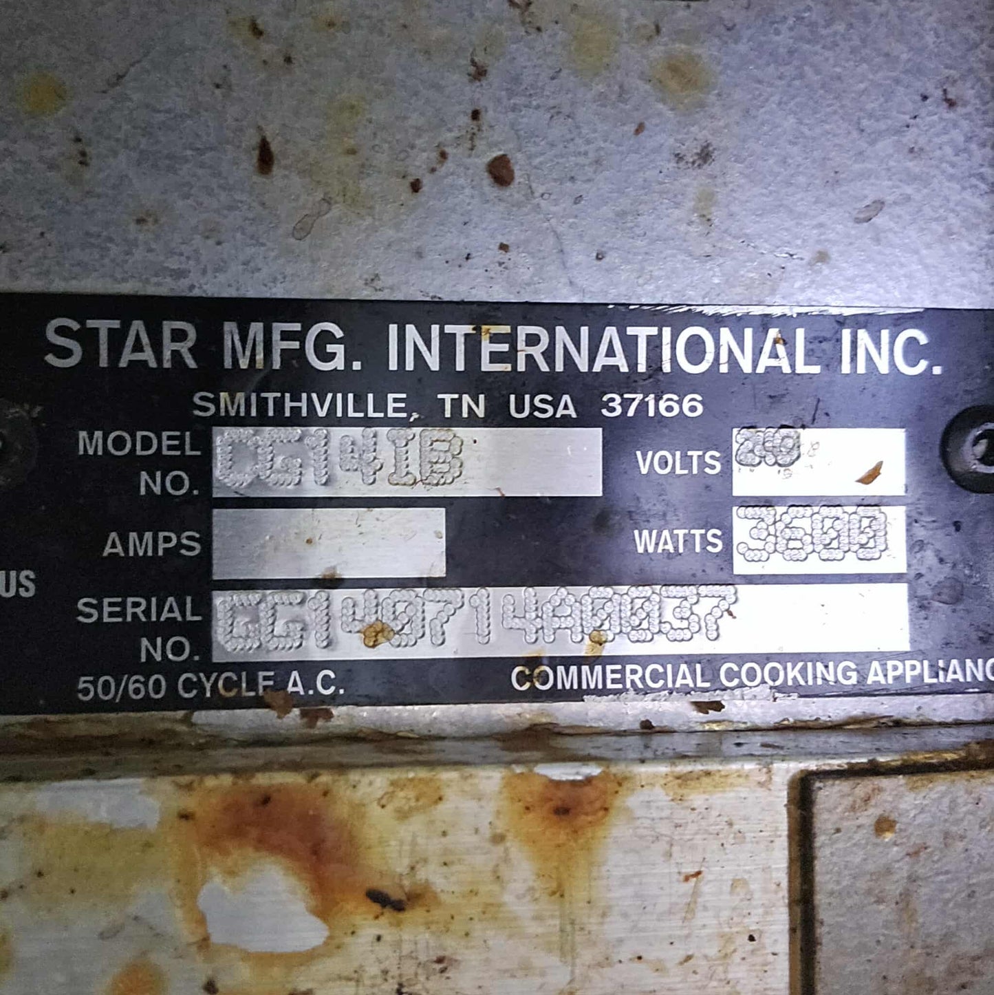 [USED] Star CG14IB Electric Panini Press (Grooved Plates) - 230V