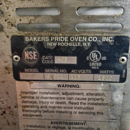[USED] Bakers Pride P18S Electric Countertop Pizza Deck Oven - 120V