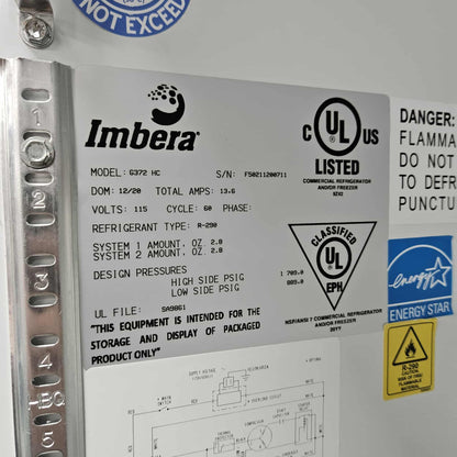[USED] Imbera G372 3 Door Beverage Merchandiser Refrigerator