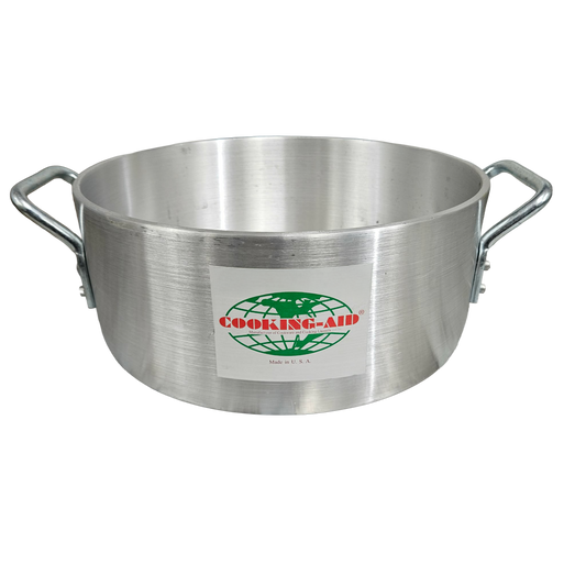 Cooking Aid 10 Qt. Heavy Duty Aluminum Brazier Pan