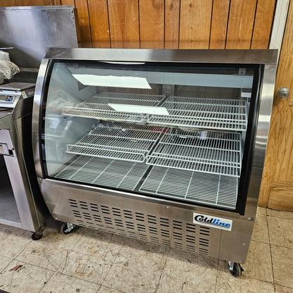 [USED] Coldline DC48-SS 48" Refrigerated Curved Glass Deli Case