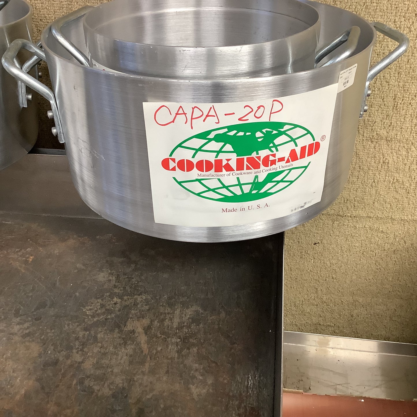 Cooking Aid 20 Qt. Aluminum Sauce Pot