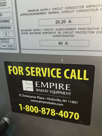 Empire EMP-IRIS-80 115 Qt Stationary Bowl Spiral Dough Mixer - 208V/3Ph [OPEN-BOX]