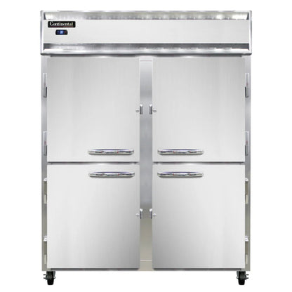 Continental 2RENSSHD 57" W Two-Section Split Solid Door Reach-In Refrigerator [OPEN-BOX]