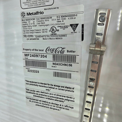 [USED] Metalfrio NG43CHCSD 47" Sliding Glass Door Merchandiser Refrigerator