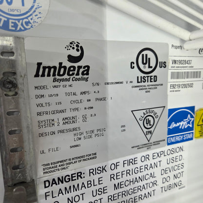 [USED] Imbera VR27-CZ-HC 29" Single Glass Door Merchandiser Refrigerator
