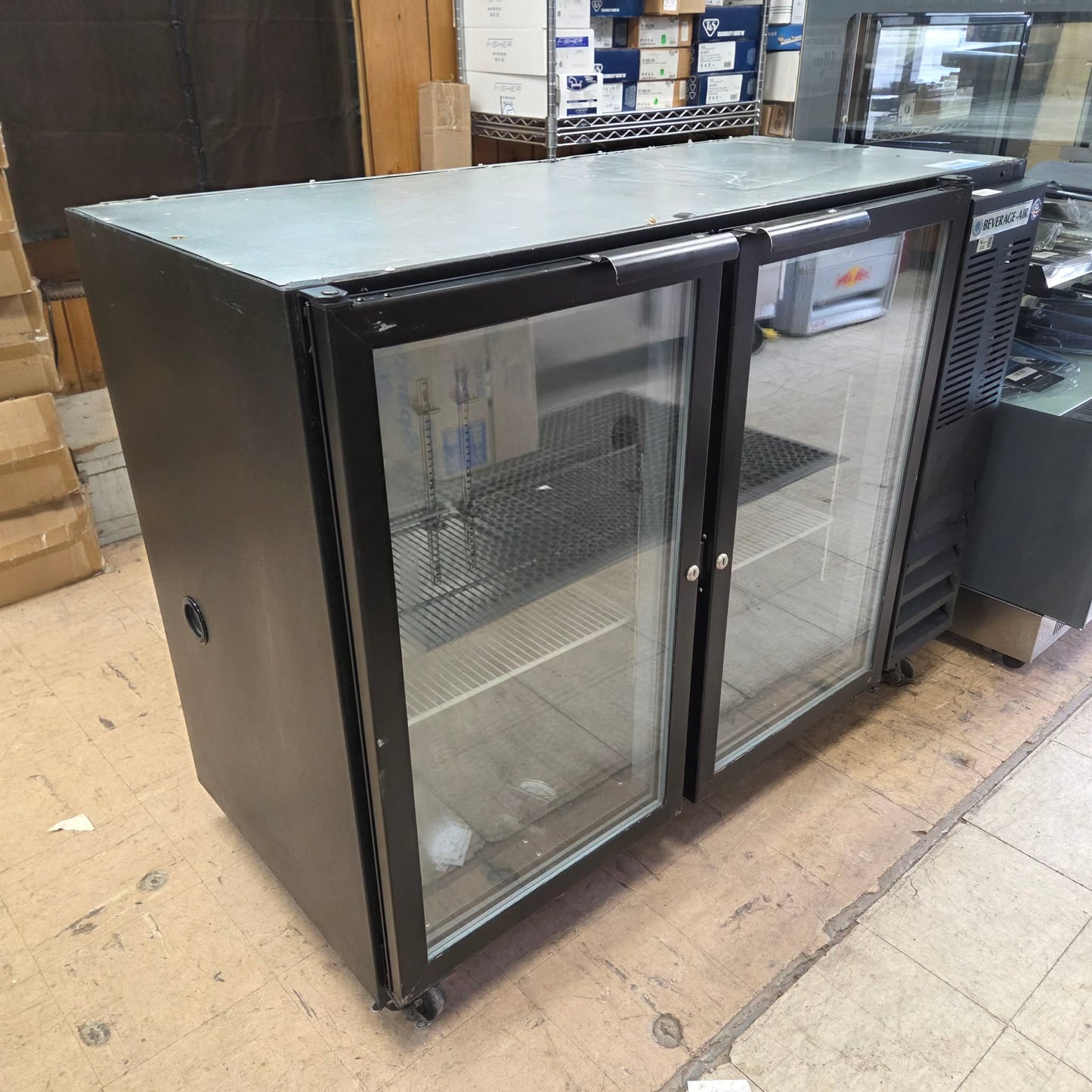 [USED] Beverage Air BB48GY 48" 2 Swing Glass Door Back Bar Refrigeration