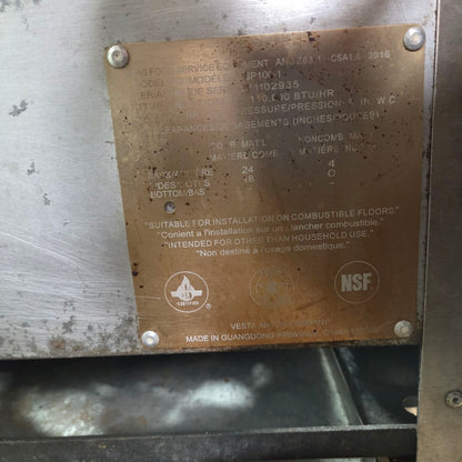 [USED] Vulcan VSP100 Natural Gas Single Stock Pot Range