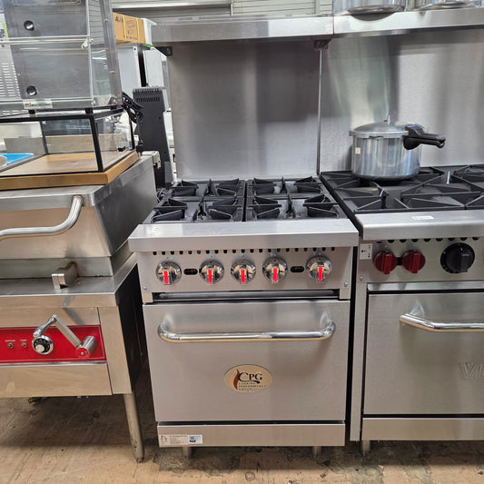 CPG S24-N Natural Gas 24" 4 Burner Range w/ Space Saver Oven [OPEN-BOX]