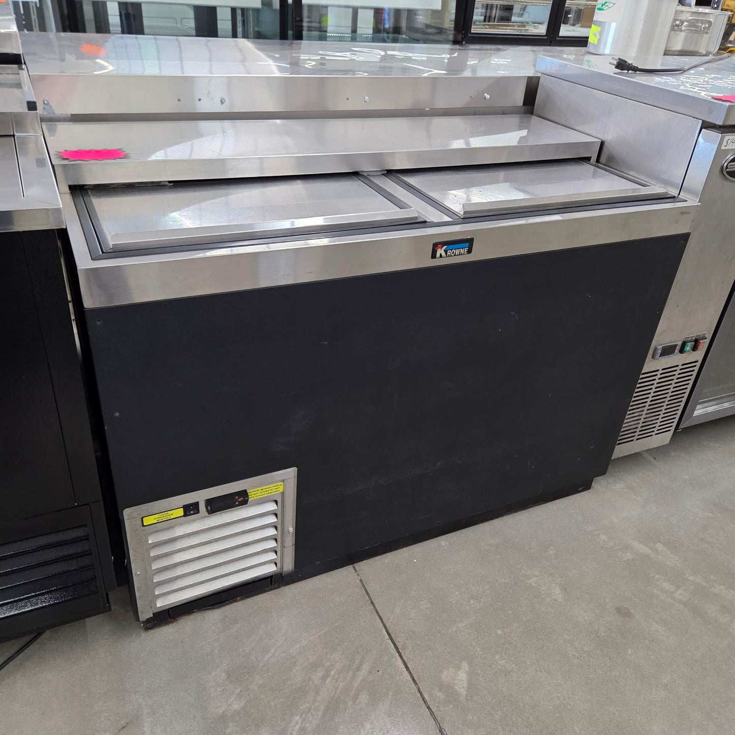 [USED] Krowne MC48B 48" Black Mug Froster with Sliding Top