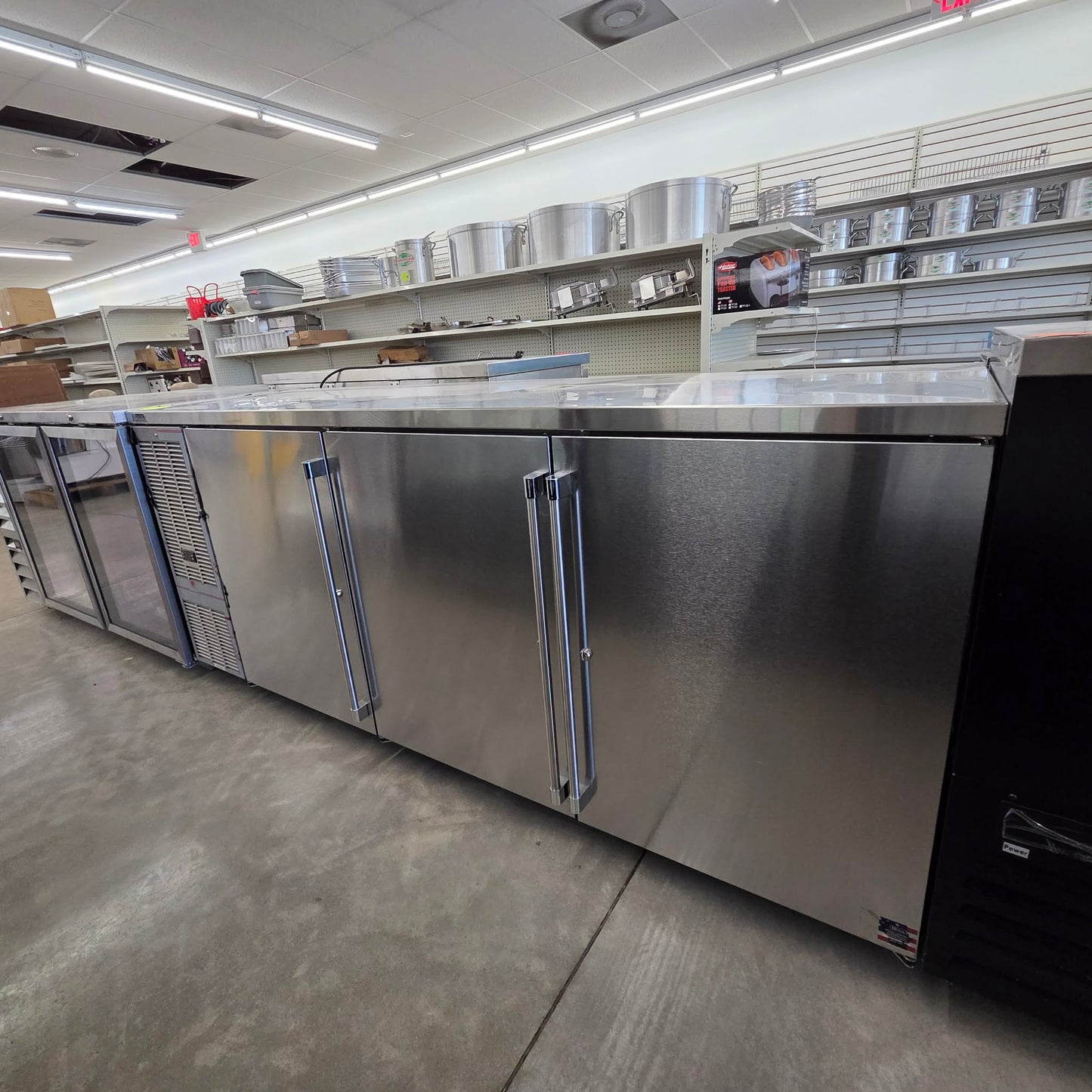 Perlick BBS84-RF-Y-S-X-H1 84" Stainless Steel Solid Door Back Bar Refrigerator [OPEN-BOX]