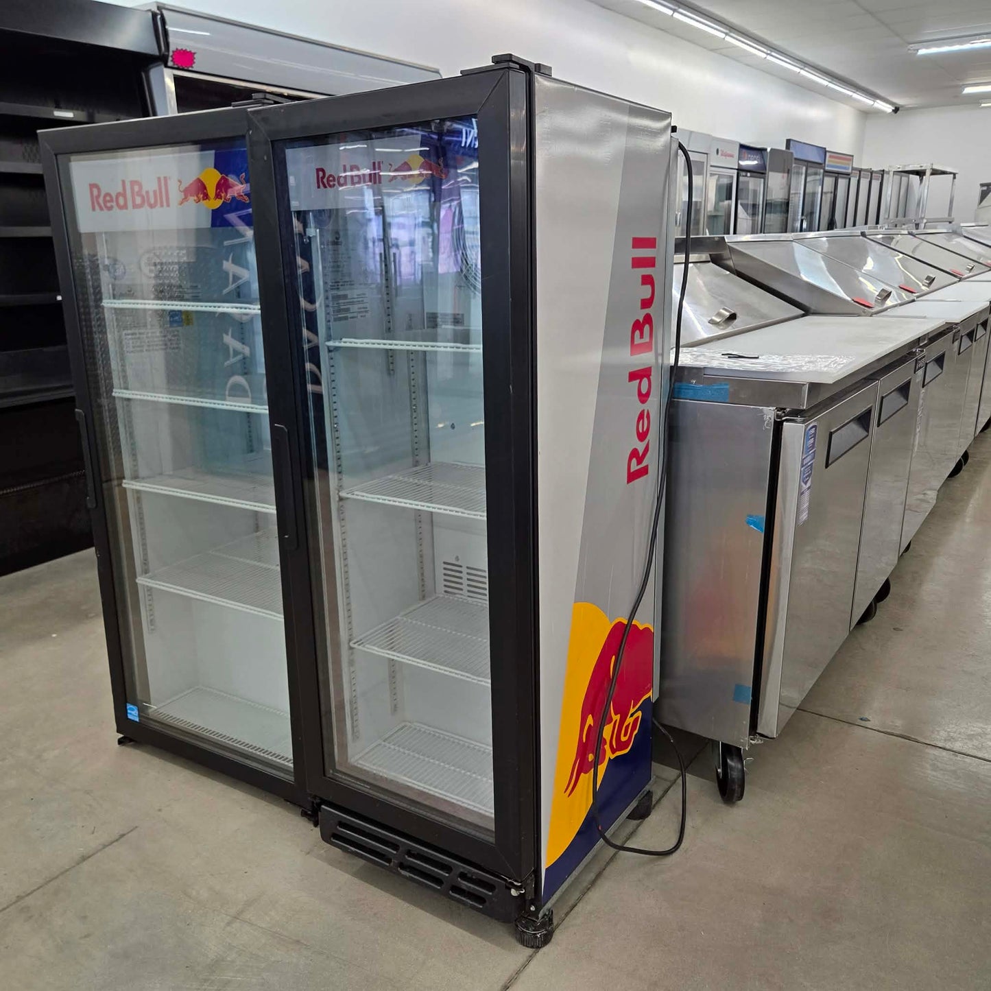 [USED] Imbera VRS05 19" Red Bull Glass Door Merchandiser