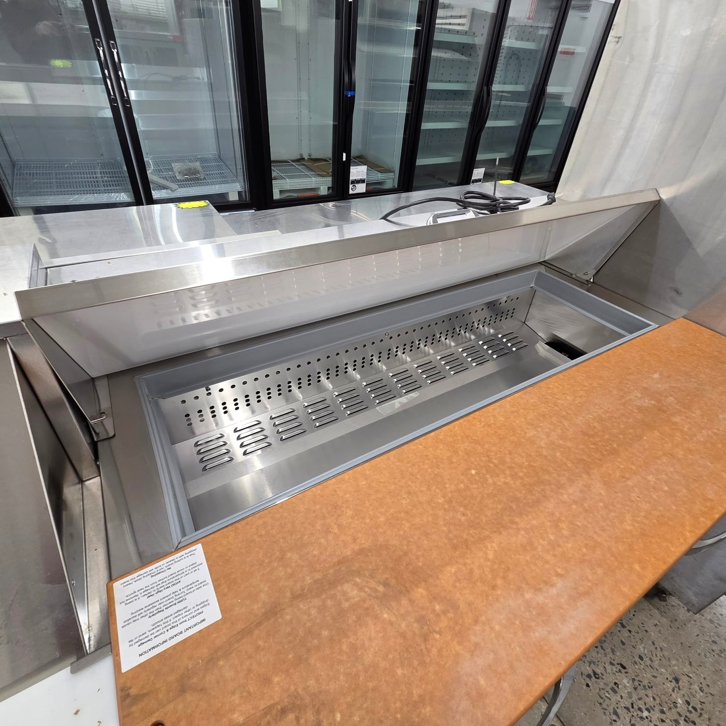 Continental SW48N12 48" Refrigerated Sandwich Prep Table w/ Left-Side Drawers [OPEN-BOX]