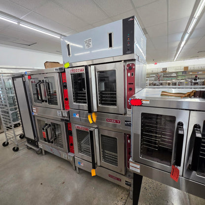 Blodgett MARK V-200 DBL Double Full Size Bakery Depth Electric Convection Oven w/ VLF Hoodini Ventless Hood - 208V/1Ph [OPEN-BOX]