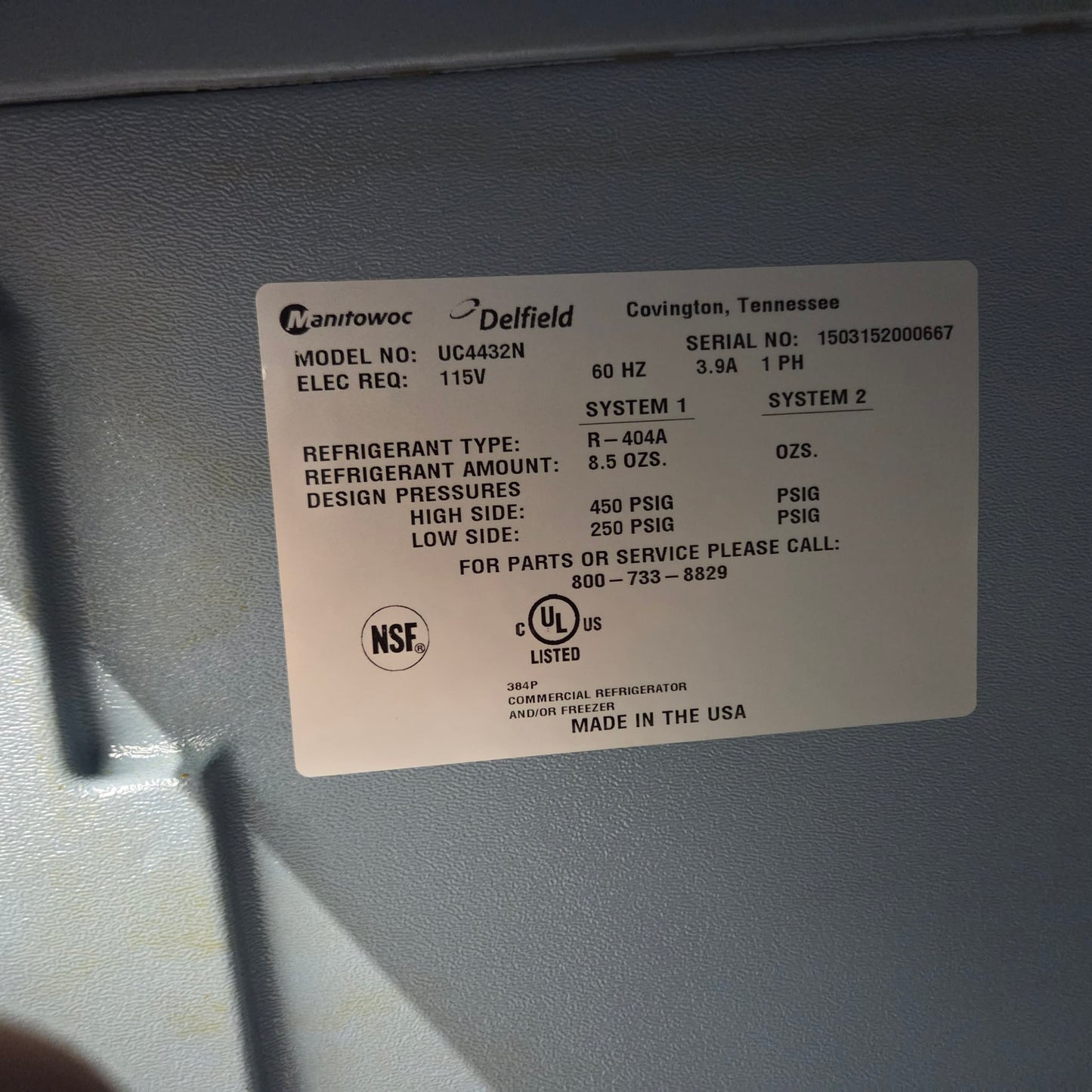 Delfield UC4432N 32" W Undercounter Refrigerator [OPEN-BOX]