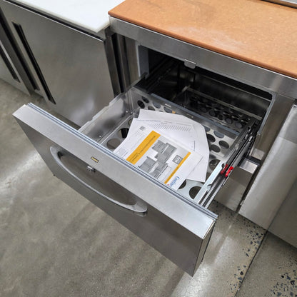 Continental SW48N12 48" Refrigerated Sandwich Prep Table w/ Left-Side Drawers [OPEN-BOX]
