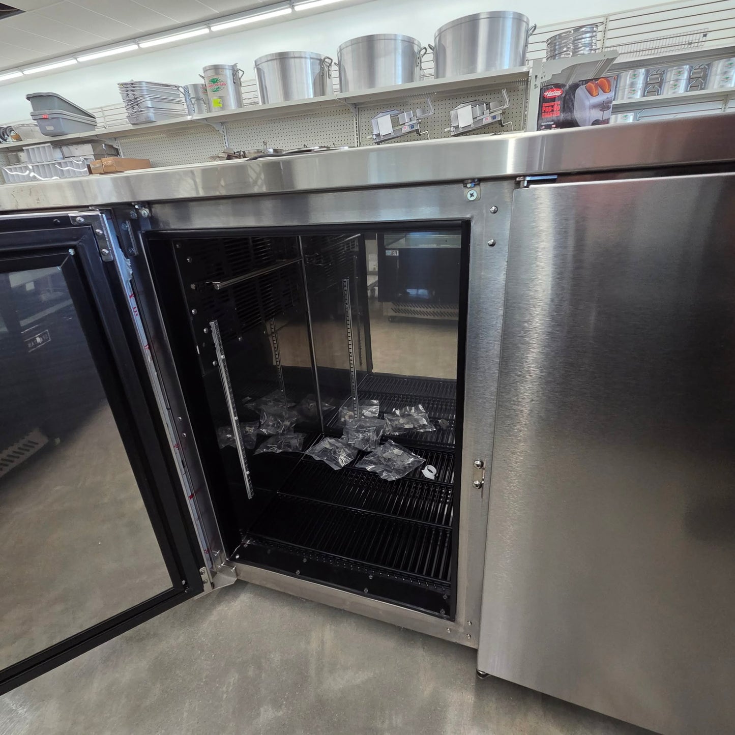 Perlick BBS84-RF-Y-S-X-H1 84" Stainless Steel Solid Door Back Bar Refrigerator [OPEN-BOX]