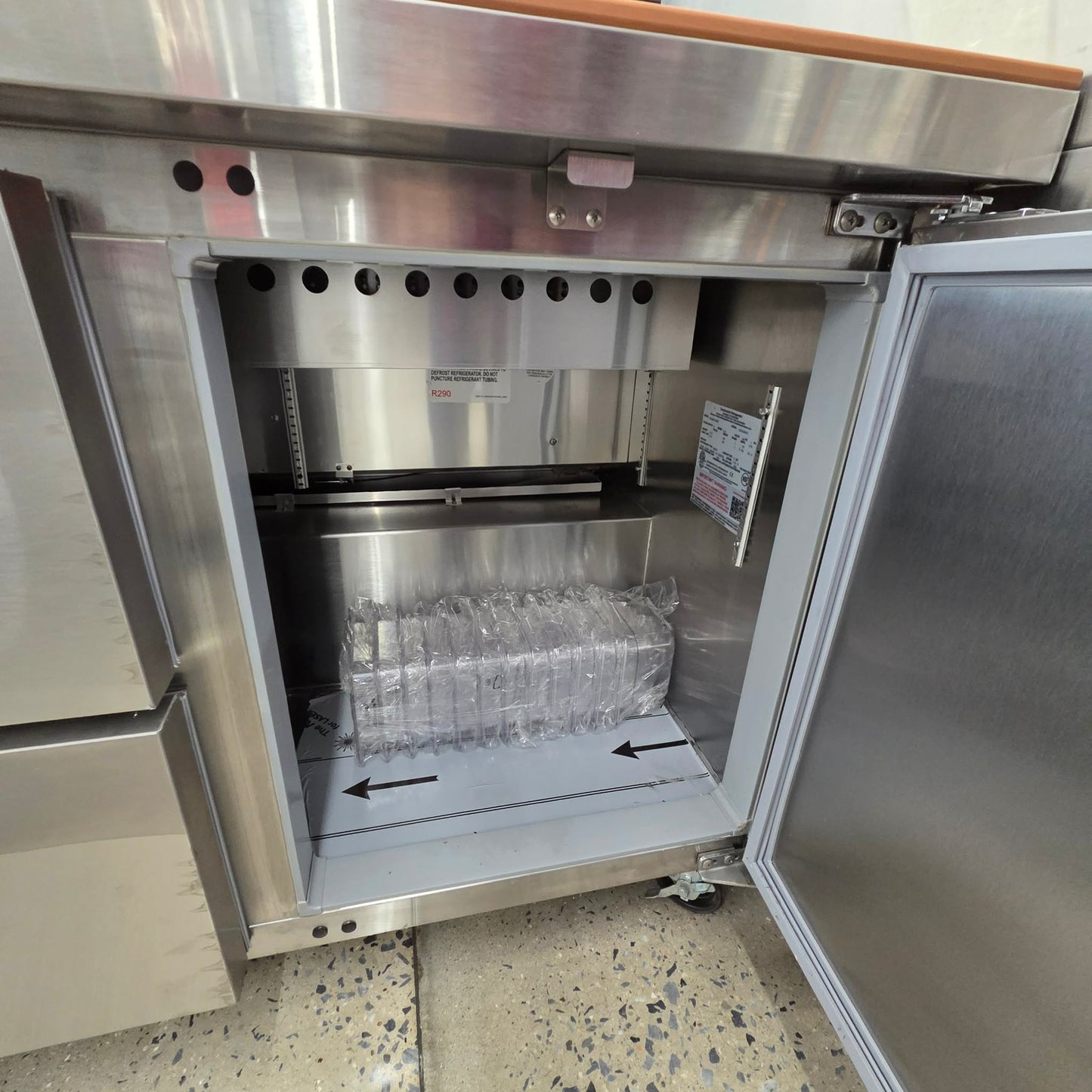 Continental SW48N12 48" Refrigerated Sandwich Prep Table w/ Left-Side Drawers [OPEN-BOX]
