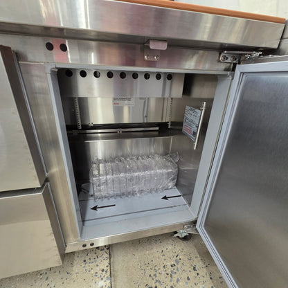 Continental SW48N12 48" Refrigerated Sandwich Prep Table w/ Left-Side Drawers [OPEN-BOX]