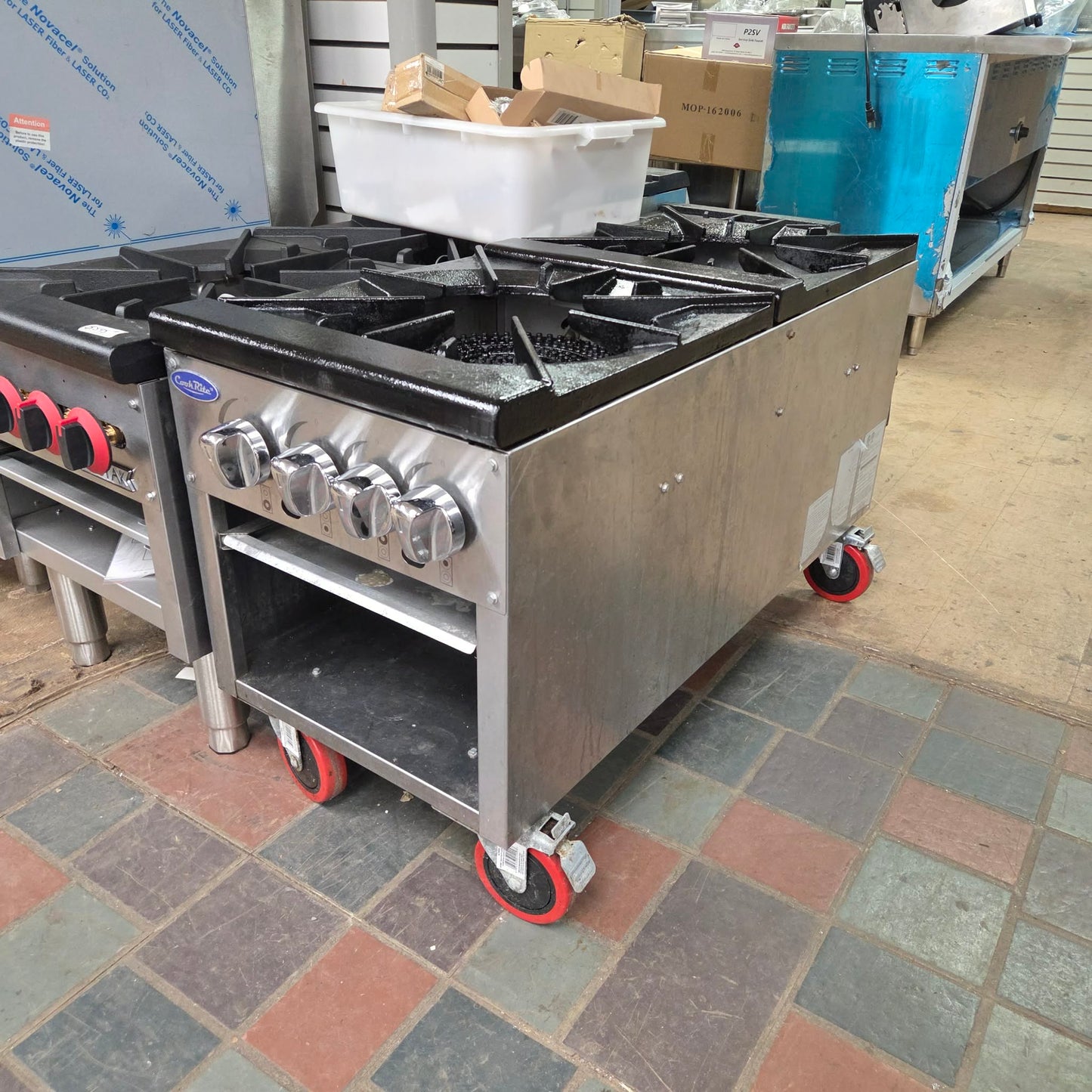 [USED] Atosa ATSP-18-2 18" Natural Gas Double Stock Pot Range