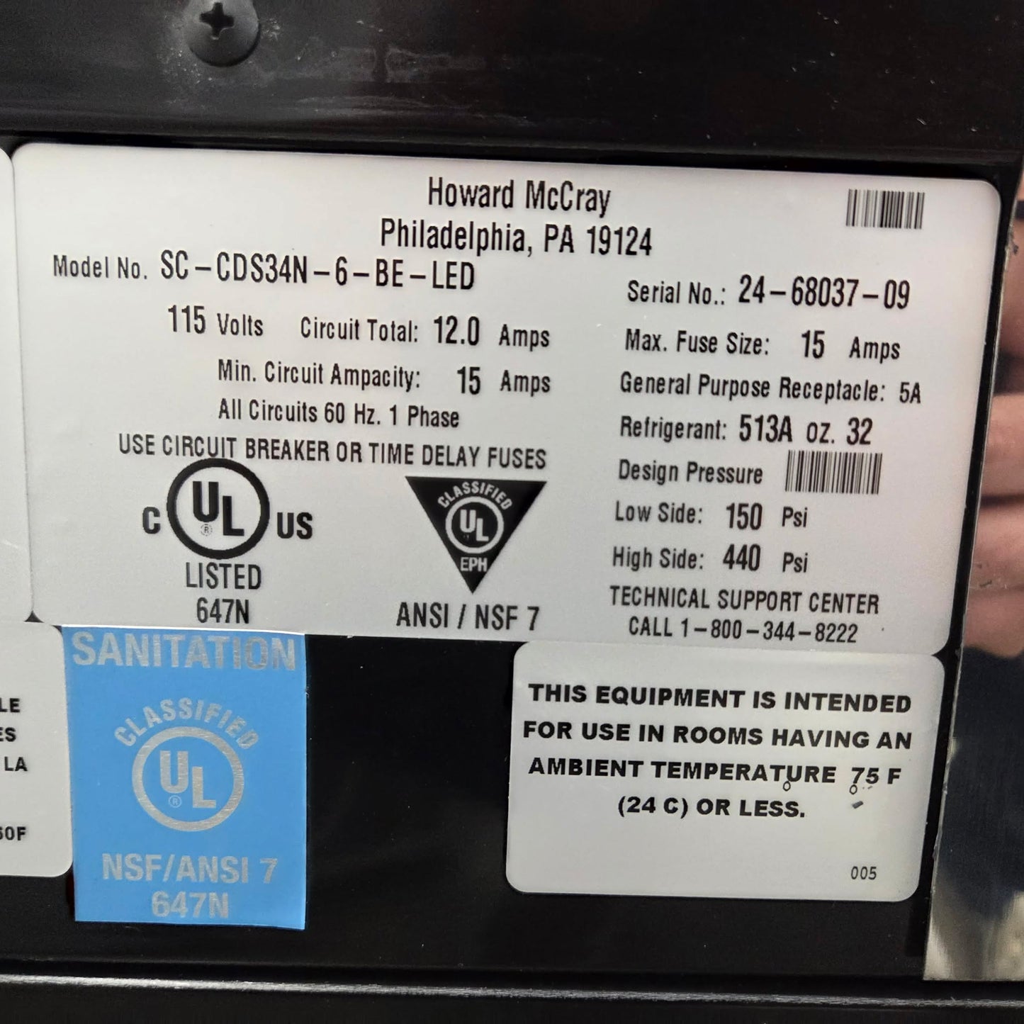 Howard McCray SC-CDS34N-6-BE-LED 72" Double-Duty Refrigerated Deli Case [OPEN-BOX]