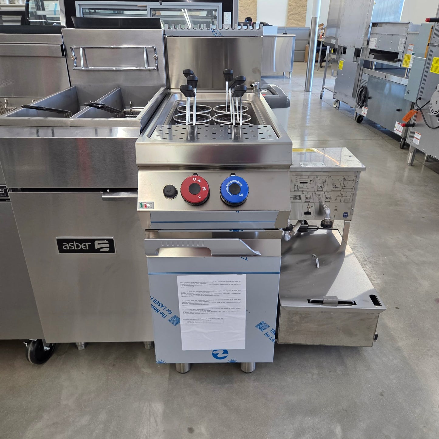 Rosito Bisani CPG1 12 Gallon Natural Gas Single Tank Pasta Cooker [OPEN-BOX]