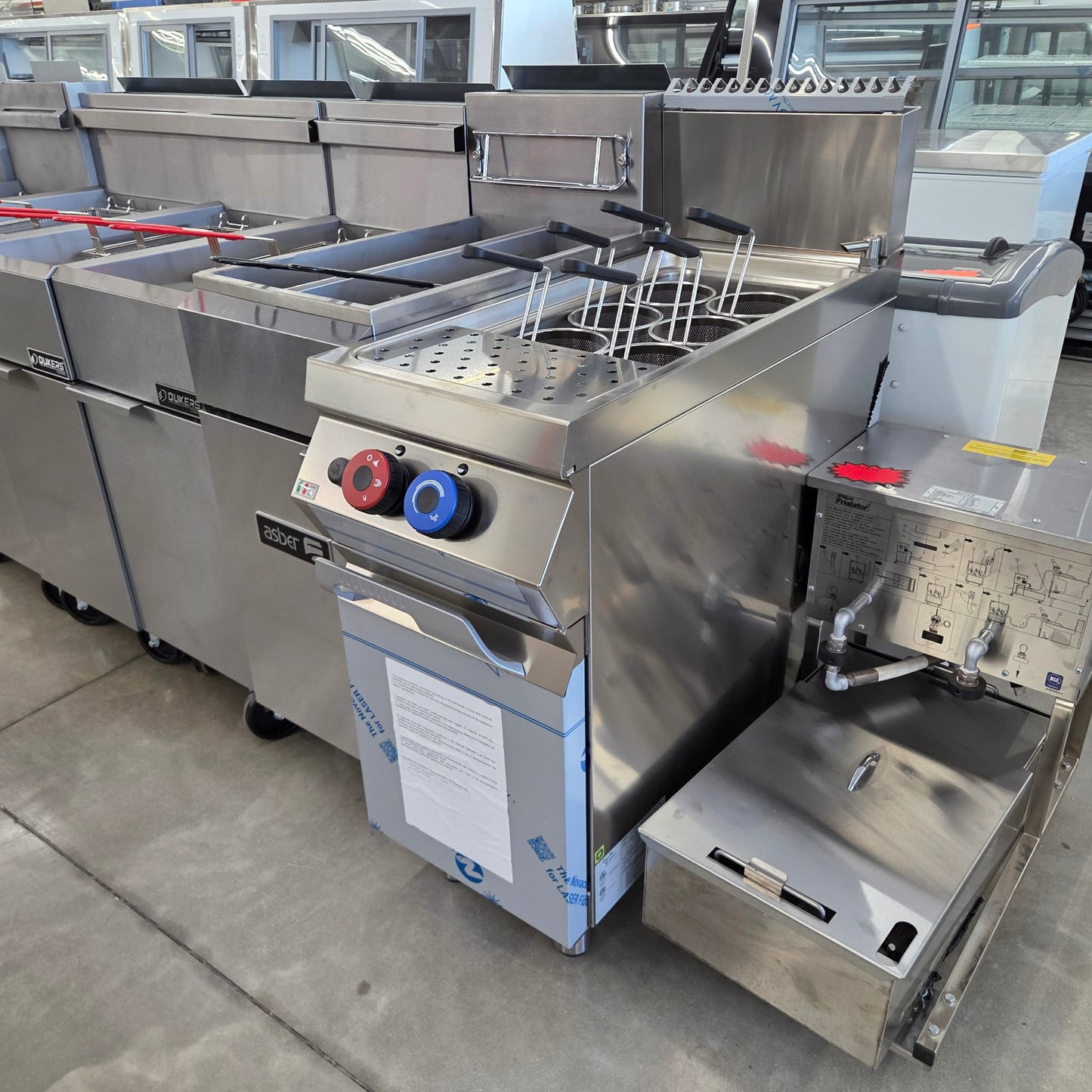 Rosito Bisani CPG1 12 Gallon Natural Gas Single Tank Pasta Cooker [OPEN-BOX]