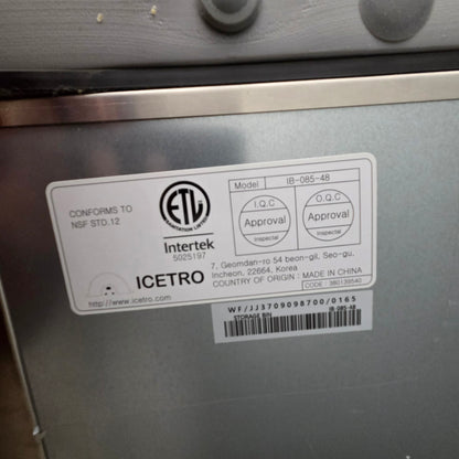 ICETRO IM-2000-AC/IB-085-48 Maestro Air Cooled Full Cube Ice Machine (2032lb/24hr) w/ 816 lb Storage Bin [OPEN-BOX]