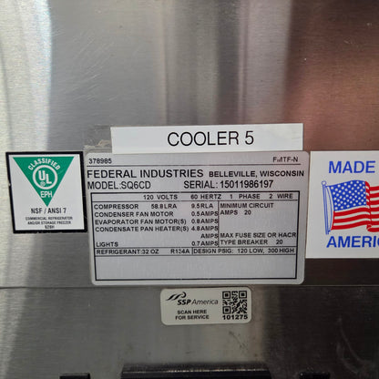 [USED] Federal SQ6CD 72" Market Series Refrigerated Deli Display Case