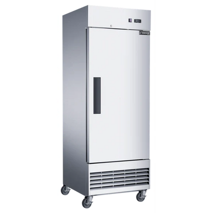 Dukers D28EF 28" Compact Single Door Commercial Freezer in Stainless Steel