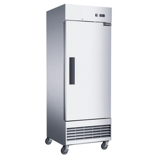 Dukers D28EF 28" Compact Single Door Commercial Freezer in Stainless Steel