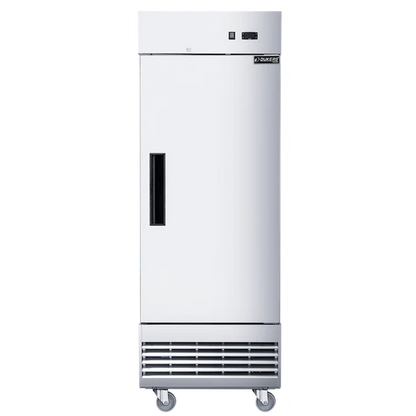 Dukers D28EF 28" Compact Single Door Commercial Freezer in Stainless Steel