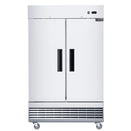 Dukers D47EF Compact 2-Door Commercial Freezer in Stainless Steel
