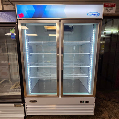 [USED] Koolmore MDF-2GD-45C-WH 53" 2 Glass Door Merchandiser Freezer