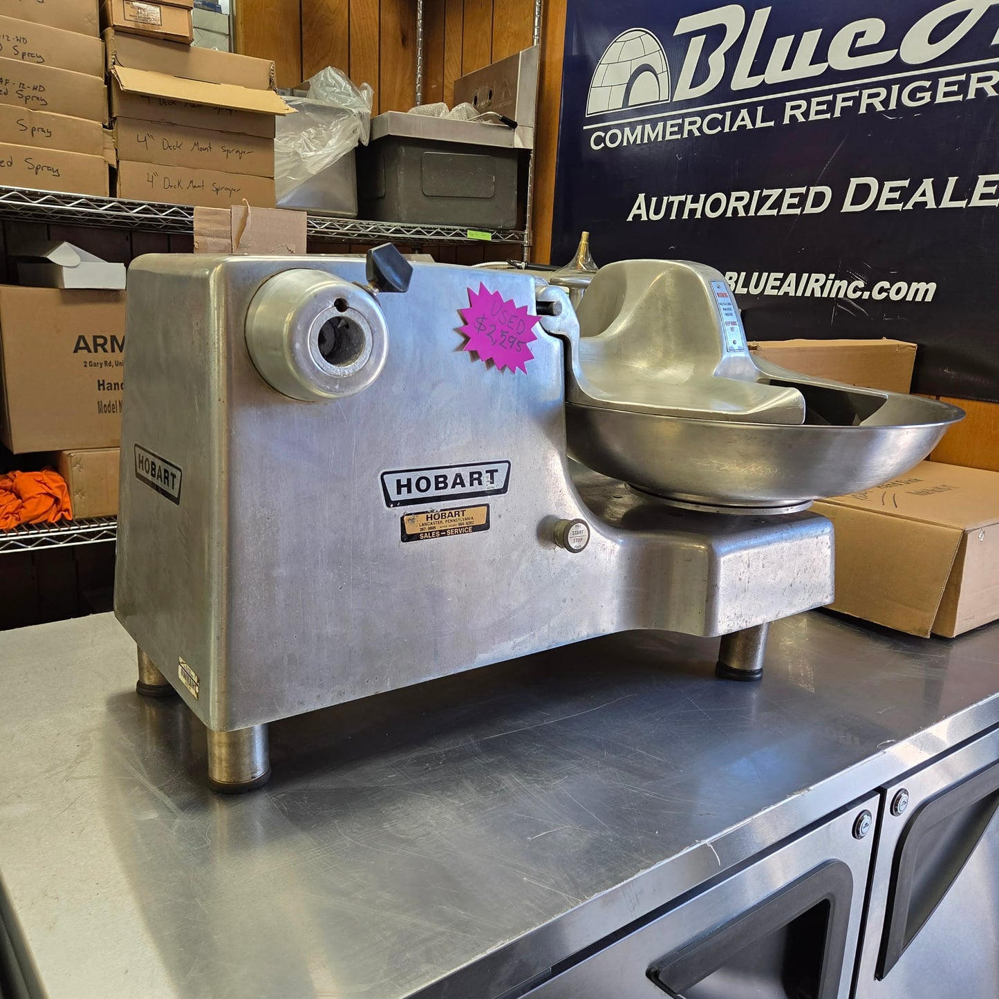 [USED] Hobart 84186-1 15 lb. Buffalo Chopper Food Processor w/ #12 Hub