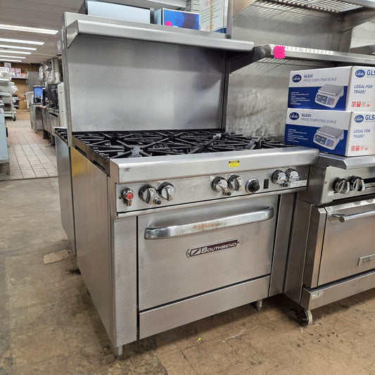 [USED] Southbend 4361D Heavy Duty 36" Natural Gas 6 Burner Range w/ Standard Oven