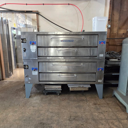 [USED] Bakers Pride Y-602 Natural Gas Double Deck Pizza Ovens