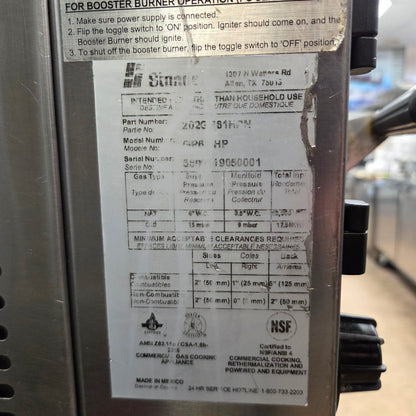 [USED] Bakers Pride GP-61HP 41" W Natural Gas Countertop Double Deck Oven