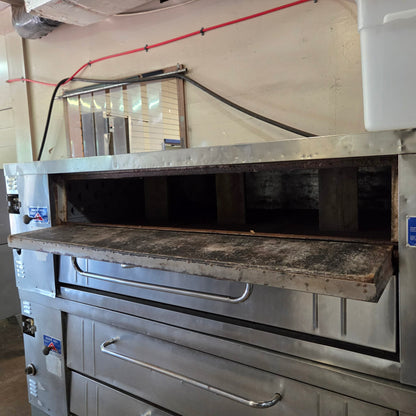 [USED] Bakers Pride Y-602 Natural Gas Double Deck Pizza Ovens