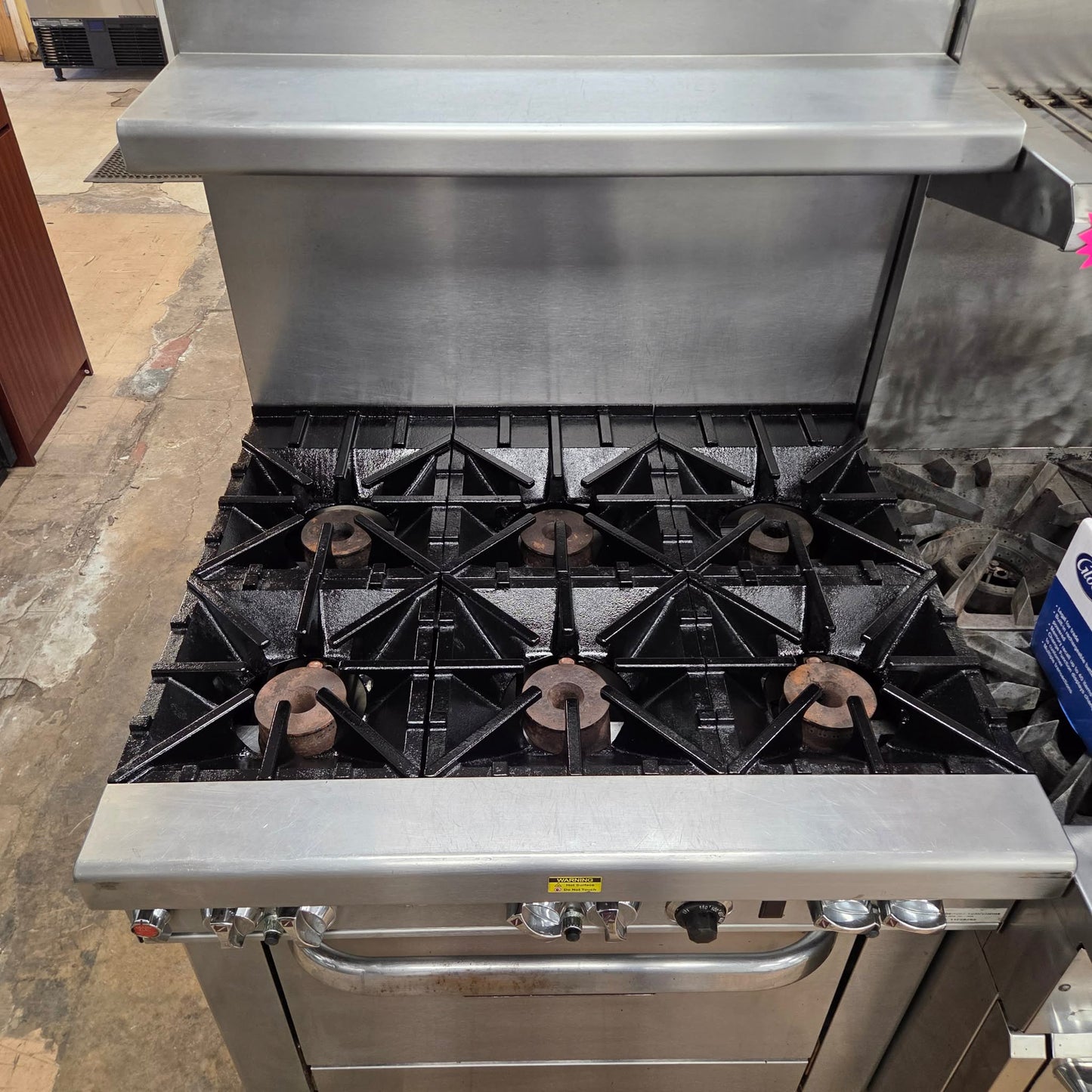 [USED] Southbend 4361D Heavy Duty 36" Natural Gas 6 Burner Range w/ Standard Oven
