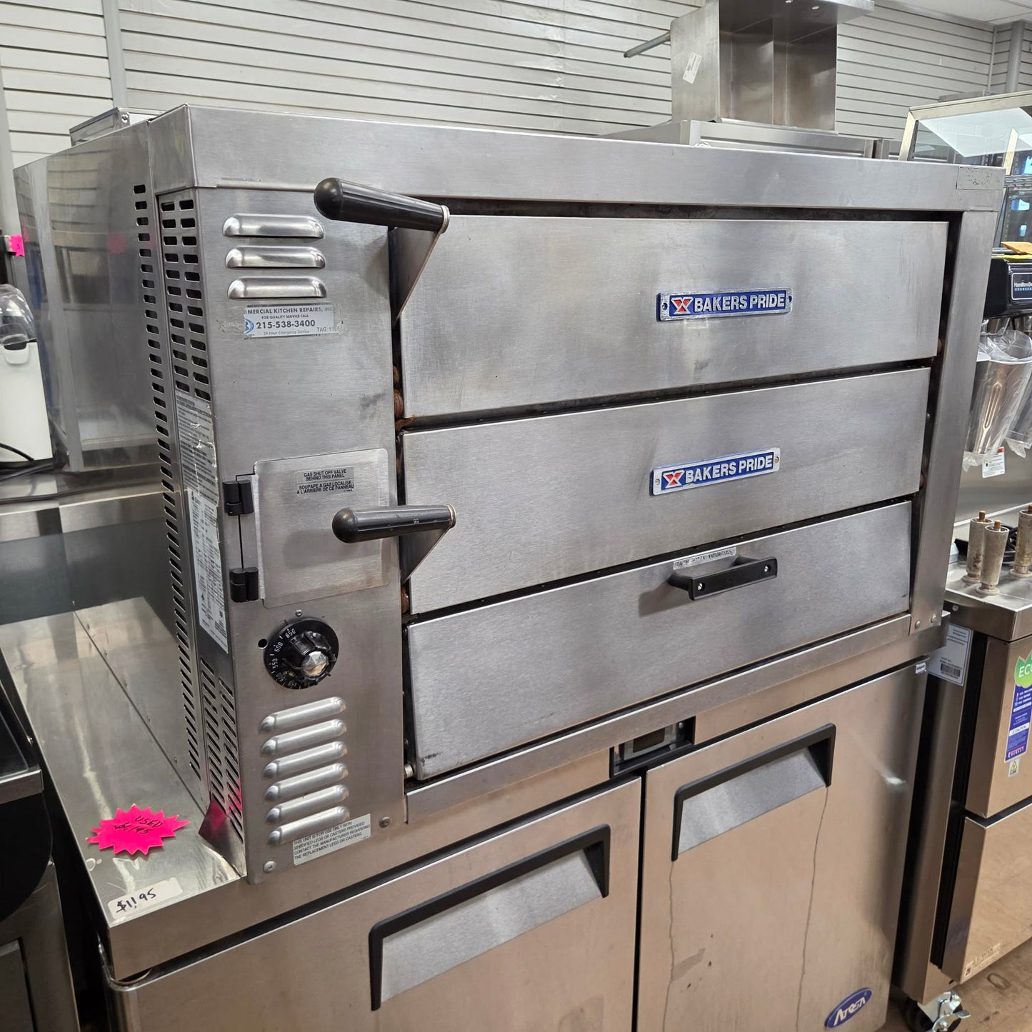 [USED] Bakers Pride GP-61HP 41" W Natural Gas Countertop Double Deck Oven