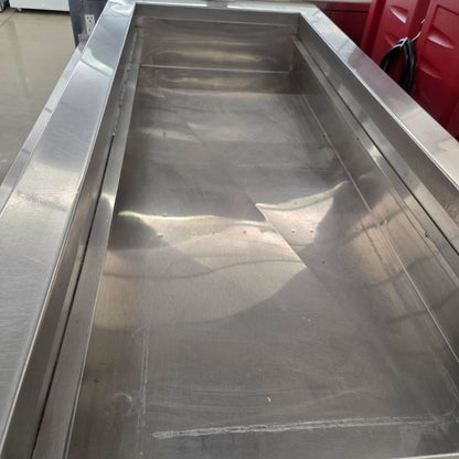 [USED] Custom 93" Serving Counter w/ Refrigerated Well & (2) Heated Wells