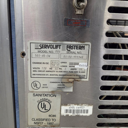 [USED] Custom 93" Serving Counter w/ Refrigerated Well & (2) Heated Wells